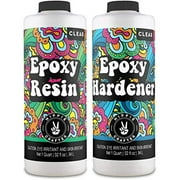 Hippie Crafter Epoxy Resin Kit, Crystal Clear, 2-Part Countertop, 1/2 Gallon Set
