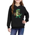 thumbnail image 4 of Lorytime Christmas Sweaters for Kids Girls Boys Dinosaur Hoodies Long Sleeve Pullover Drop Shoulder Cute Tops Black, 4 of 4