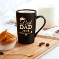 thumbnail image 2 of Gifts for Dad - Best Dad Ever Coffee Mugs, Dad Gifts, Christmas Gifts, Birthday Gifts, Fathers Day Gifts, RollyDanCT Black 14 fl oz Coffee Mug Ceramic Mugs Tea Cup, 2 of 10