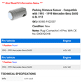 thumbnail image 2 of Parking Distance Sensor - Compatible with 1995 - 1999 Mercedes-Benz S600 6.0L V12 1996 1997 1998, 2 of 2