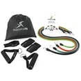 thumbnail image 1 of Prosource Fit Stackable Resistance Bands 11-Piece Set with Extra Large Handles, Door Anchor, Ankle Straps, Exercise Guide and, 1 of 6