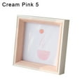thumbnail image 2 of Balieda 5x5 Picture Frames Square Pictures Frame Resin Art Photo Frame Desktop Placed Pictures Frame with Mat (Pink), 2 of 8