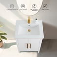 thumbnail image 6 of Vanity Art 24” Single Sink Bathroom Vanity Cabinet with Ceramic Countertop, 6 of 12