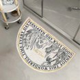 thumbnail image 3 of Youkk Bathroom Rugs Water Absorbent Floor Bath Mat Carpet Planter Semicircle 40x60cm 1Set, 3 of 6