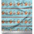 thumbnail image 1 of Soimoi Poly Georgette Fabric Circle & Bird Kids Printed Craft Fabric by The Yard 52 Inch Wide, 1 of 3