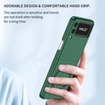 thumbnail image 4 of Phone Case for Samsung Galaxy Z Flip 3,Compatible with MagSafe Dual Layer Military Grade Drop Shockproof Anti-Scratch with Wireless Charging Case for Galaxy Z Flip 3 6.7'' CX -Blackish Green, 4 of 14