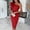 Red, variant on Swuxness Women Sleeveless Formal Maxi Dresses, Women Maxi Evening Gown, Women's Solid Asymmetric Neckline Slim Side Zipper Slit Short Sleeve Formal Evening Gown Purple, M