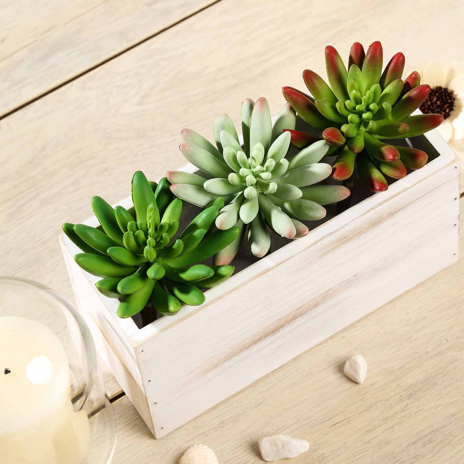 Efavormart Set of 3 6&quot; Assorted Artificial Faux