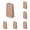 Green 6PCS, variant on CY5O5ee 6 Count Brown Grocery Lunch Bag 5.12 X 3.15 X 9.45 Inches Paper Snack Bag Cookie PartyFavor CandyTreat Bread Popcorn Bags, Thank You Gift Bag