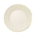 thumbnail image 5 of Balsa Circle 10 Ivory 8" Round Disposable Plastic Salad Dinner Plates Gold Swirl Design Trim Party Decorations, 5 of 8