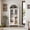 White, variant on 5-Tier Arched Bookcase, Bookshelf with Glass Door, Display Cabinet with Adjustable Shelves, Tall Storage Cabinet for Living Room, Modern Bookcase for Bedroom/Living Room/Home Office