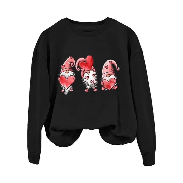 Daznico Chandail à Capuche Décontracté pour Femmes avec Imprimé Amour, Manches Longues, Taille m
