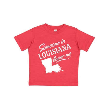 

Inktastic Someone in Louisiana Loves Me Gift Toddler Boy or Toddler Girl T-Shirt
