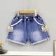 thumbnail image 3 of Odeerbi 2-7 Años Niñas Pantalón Vaquero de Verano Pantalón Vaquero Con Lazo de Encaje Pantalón Vaquero Corto Casual, 3 of 3