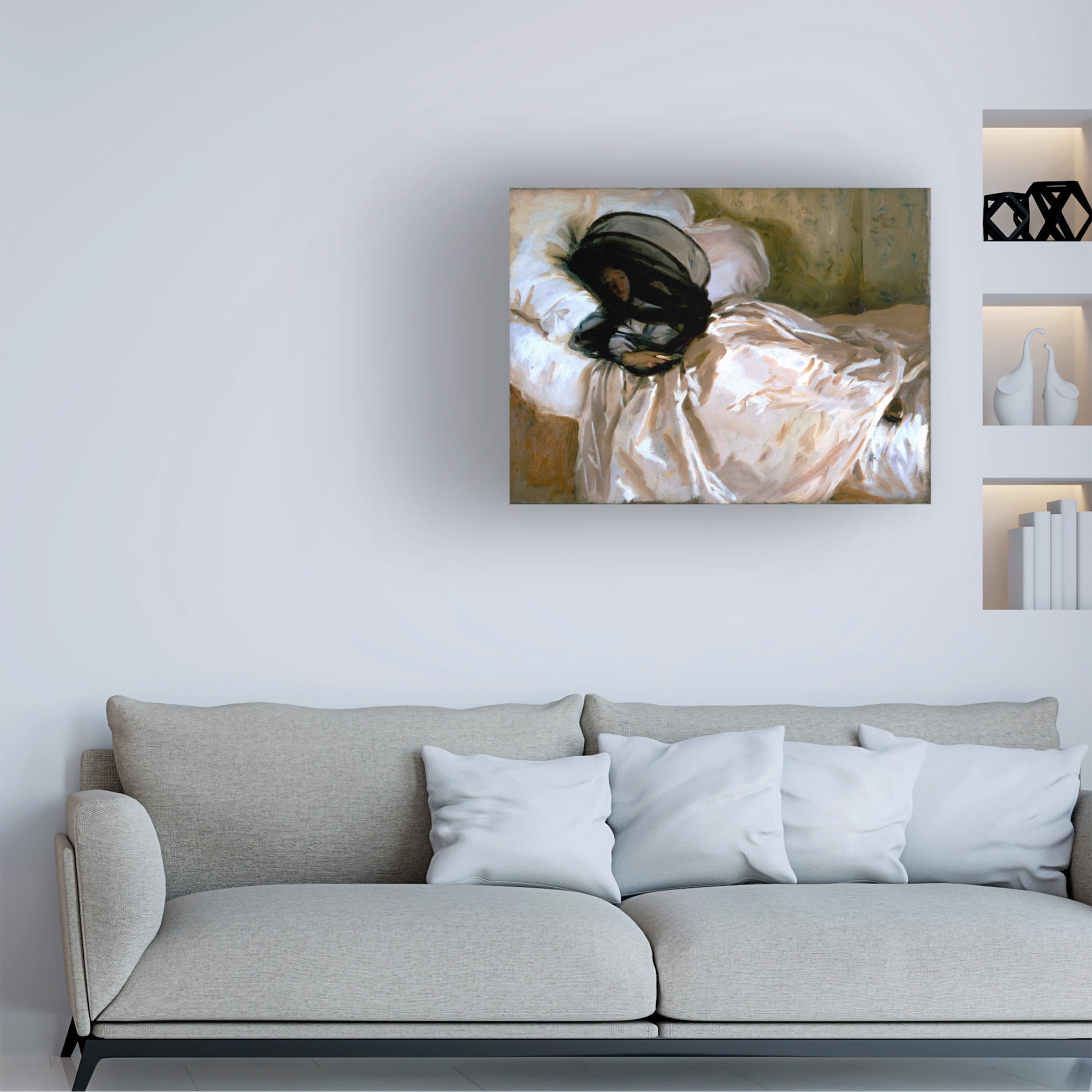 John Singer Sargent 'The Mosquito Net' Canvas Art
