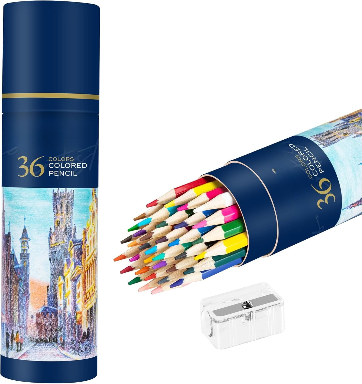 Arrtx 126 Premium Soft Core Colored Pencils Set in Kit Box for