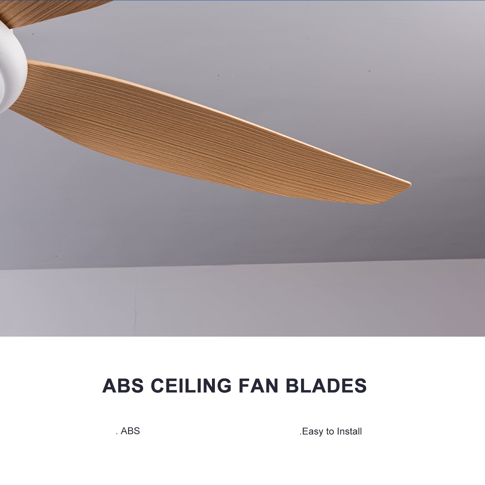Mintazer 56 in Ceiling Fan with Dimmable LED Light, Modern Ceiling Fan with Remote for Indoor Bedroom Living Room, White