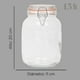 thumbnail image 4 of Frasco Hermetico De Vidrio Contenedor Tapa Clip 1,5 L X3 blanco, 4 of 7