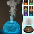 thumbnail image 1 of Máquina de aromaterapia de llama de simulación colorida - Humidificador y difusor de sobremesa con luces LED ajustables, tanque de 130 mL, salida de 15-20 mL/h, alimentado por USB para hogar y, 1 of 4