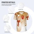thumbnail image 3 of Lsque Christmas Snowman Gift Pattern Mens Polo Golf Shirts Funny Graphics Shorts Sleeve Button Shirts Baseball T-shirt-3X-Large, 3 of 7