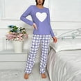thumbnail image 1 of TaTaai Long Sleeved Printed Pajama Set, Women's Fashionable High Waist Loose Pants Suit, Soft Breathable Outfit, Spring Summer Casual Home Daily Wear, Hang Line Dry Gift, 1 of 5