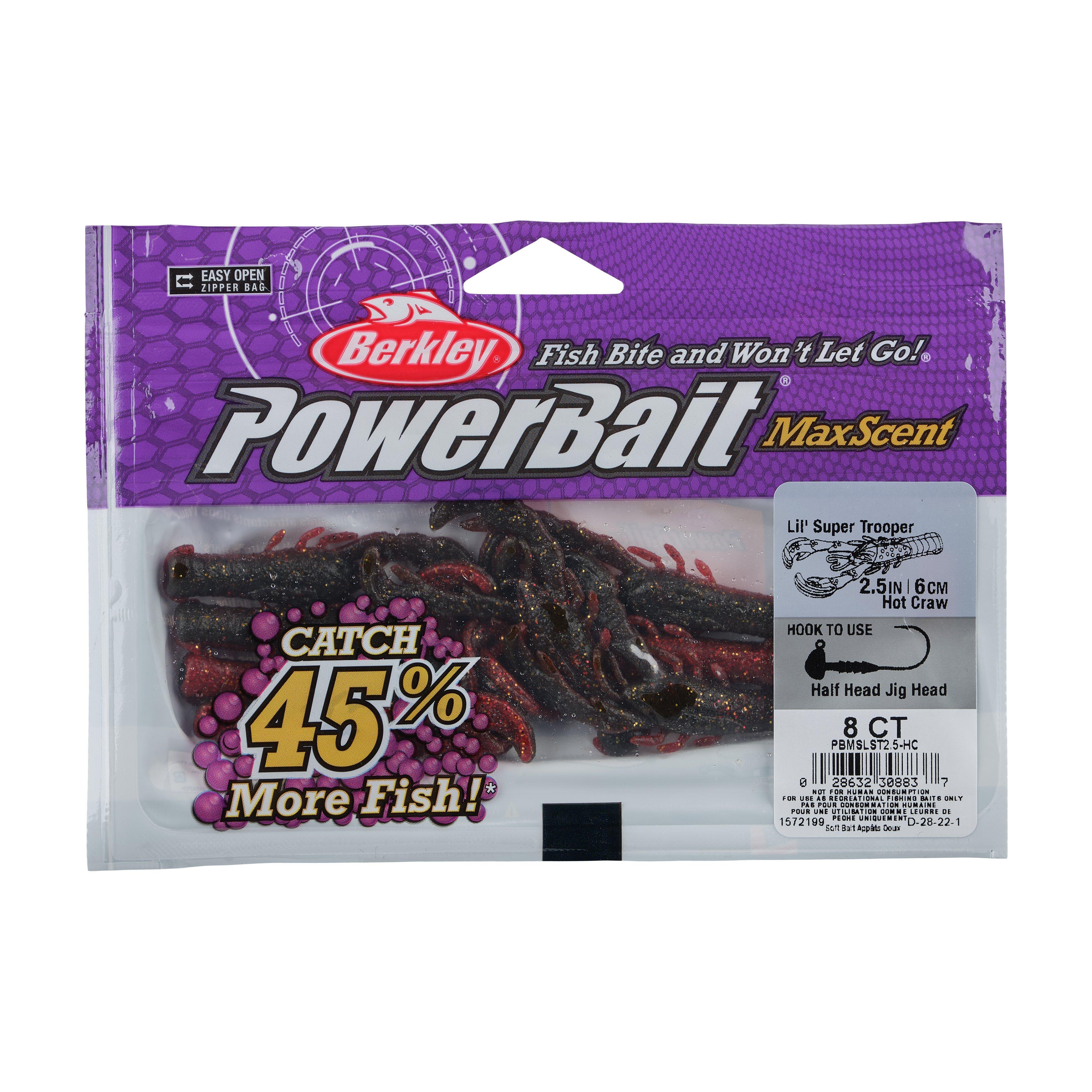 Berkley PowerBait® MaxScent Lil' Super Trooper, 2.5 in, Hot Craw