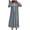Blue, variant on Kezqiaxn Nightgowns for Women Flannel Long Sleeve Warm Loose Sleepwear Ruffle Collared Casual Dress Womens Nightgown White L