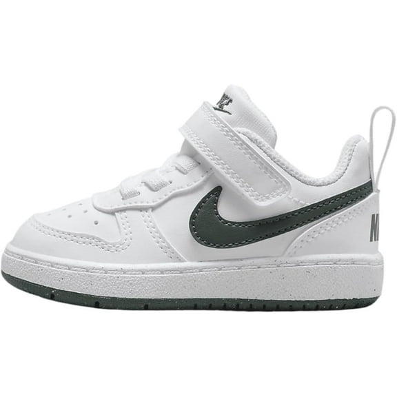 Nike Court Borough Low Recraft Baby/Toddler Shoes (DV5458-122, White/Vintage Green)