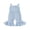 Blue, variant on Cenuakty 6M-4T Toddler Baby Girl Jumpsuit Summer Cute Sleeveless Contrast Color Bow Decor Bell Bottom Waffle Overall Pants