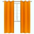 thumbnail image 2 of K68 BRICK Blackout Window Curtains 84" inches Long Panels Top Grommets Light Blocking for Bedroom ,Sliding Door Home Décor, 2 of 7
