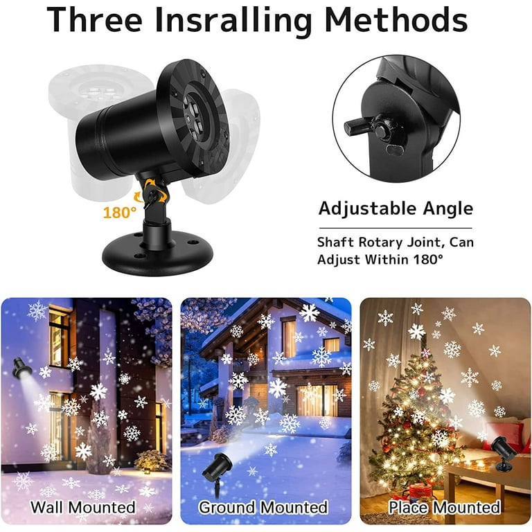 Dropship Outdoor Waterproof Christmas Snowflake LED Projector