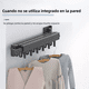 thumbnail image 5 of Tendedero Plegable Retráctil Metal Pared P/colgar Ropa 1,2 M Negro, 5 of 5
