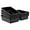Black, variant on 13 L  Bus Box / Utility Box, Plastic Tote Box Tub, 12-Pack, Black