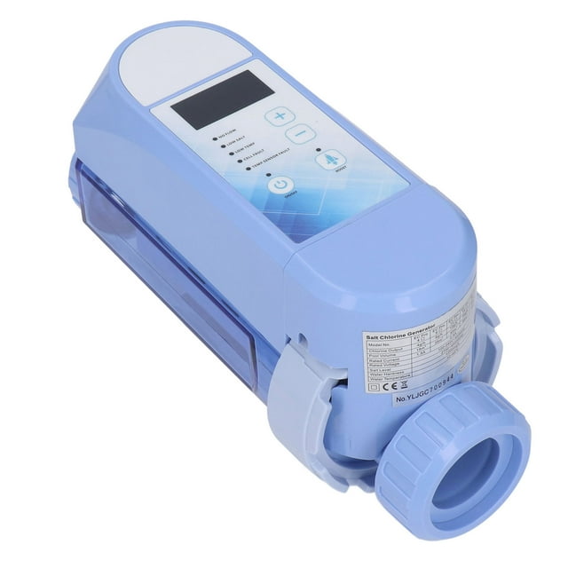 Pool Chlorinator System, Automatic Self Adapting Operation, Salt Chlorinator, Ti Plate, Control Panel, Smart Life APP, TUYA Smart