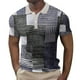 thumbnail image 1 of Playeras De Hombre Camisa A Cuadros Para Hombre, Camisa Con Solapa Y Botones, Estampados Gráficos Degradados, Camiseta De Manga Corta Con Estampado Urbano Para Exteriores, 1 of 5