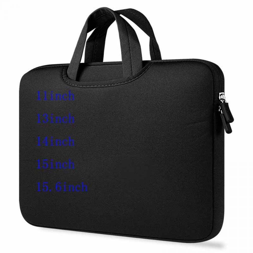 Prettyui 11/13/14/15 / 15.6 inch Laptop Sleeve Case Handle Water Resistant Notebook Tablet Protective Skin Cover Briefcase Carrying Bag,Black - image 2 of 3