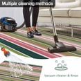 thumbnail image 5 of Colorful Striped Outdoor Rug for Patio/Deck/Porch, Non-Slip Large Area Rug 4 x 6 Ft, Sage Green Pink White Vertical Lines Indoor Outdoor Rugs Washable Area Rugs, Reversible Camping Rug Carpet Runner, 5 of 8