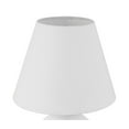 thumbnail image 5 of Olive 11.57 in. White/Satin Brass Finish Contemporary Standard Bulb Jar Table Lamp for home with White Linen Shade, 5 of 6