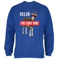 thumbnail image 1 of Relax I've Goat Got This Royal Adult Sweatshirt, 1 of 1