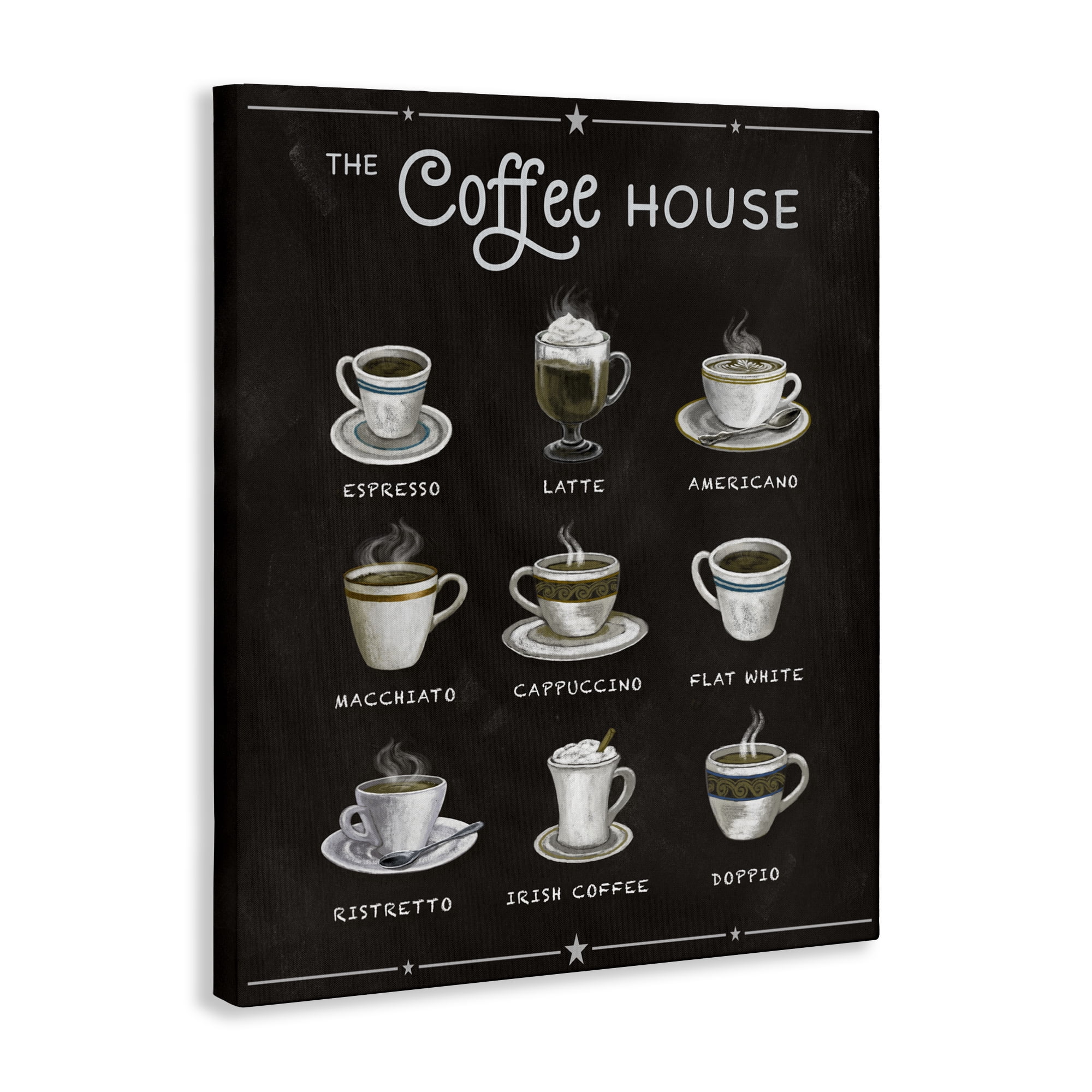Stupell Industries The Coffee House Menu Canvas Wall Art, design by Conrad Knutsen