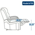 thumbnail image 2 of Newboti Furniture Power Grey Chenille Lift Recliner Chair Dual Motor Infinite Position Up to 350 LBS with Solid Wood Armrests, Heat Massage and Heavy Duty Motion Mechanism 63335, 2 of 16