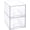 2, variant on 4-Pack Clear Makeup Organizer with Drawers, Plastic Display Case, Storage Box, Holder for Dresser, Bathroom, , Kitchen Cabinets, Pantry, Countertop