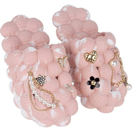 

Massage Bubble Slides Slippers for Women and Men Funny Lychee Non-slip Spa Slippers Gym House Slippers Shower Bedroom Slippers Reflexology Sandals for Ladies Soft Pillow Stress Relief Slide