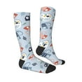 thumbnail image 3 of Balery Cute Chameleons On Blue Fun Novelty Socks Men'S Women'S Crew Socks Funny Crazy Novelty Socks Quirky And Cool Socks, 3 of 9