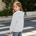 thumbnail image 6 of PureCasa Girls' Sweatshirts 3-14 Years Pullover Hoodie Long Sleeve Drawstring Oversized Street Sweatshirts with Pocket, 6 of 9
