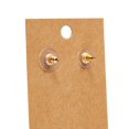 thumbnail image 6 of 200-Pack Kraft Paper Earring Display Cards for Hanging Earrings, Studs, Bulk Jewelry Cards for Retail, Trade Show, Boutique, Small Business Packaging (3.5x2 in), 6 of 9