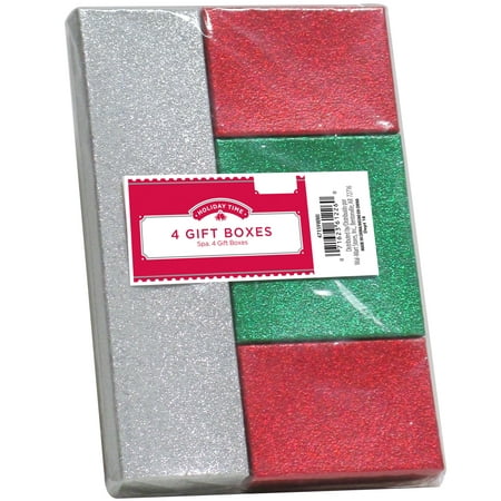 Christmas Glitter Gift Boxes, Jewelry