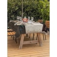 thumbnail image 4 of 60x102 Inch Outdoor Tablecloth with Umbrella Hole Zipper Rectangle Bless OurHome Rectangular Tablecloths Outside Waterproof Farmhouse Pots Texas Stars Retro Wooden Plank Patio Table Cover for Picnic, 4 of 8