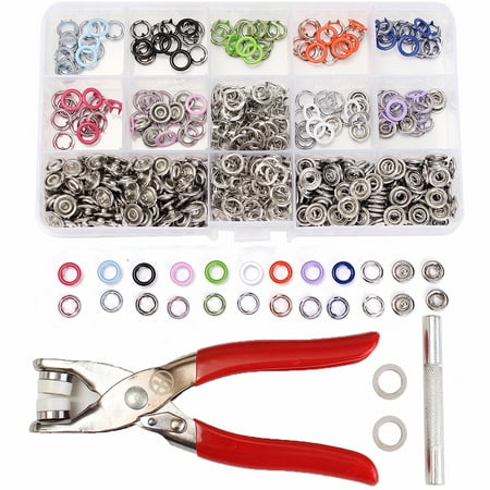 150 Sets 9.5mm 10 Colors Prong Ring Press Studs Snap Popper Fasteners Dummy Clip Pliers Used In The Thin (Best Way To Use Poppers)