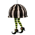 thumbnail image 4 of Halloween Witch Decorations Hanging Witch Legs in High Heels Paper Halloween Pendants for Haunted House Home Decor, 4 of 5